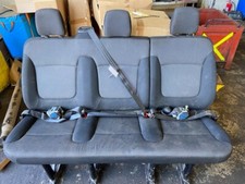 2008 VAUXHALL VIVARO/TRAFIC X82 - REAR SEATS - 3 SEAT BENCH GENUINE BLACK & GREY