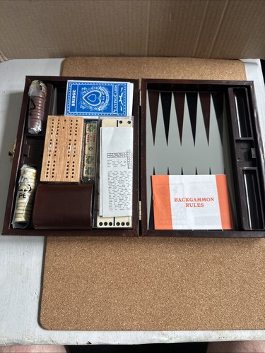 Vintage backgammon cards - vintage,