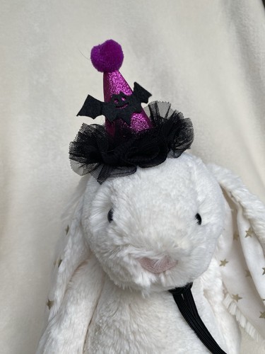 Purple witches hat with - hat,