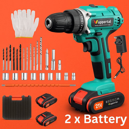 21v cordless combi drill - 21v,