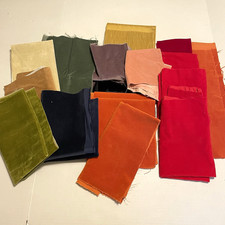 Vintage Velvet Fabric Remnants