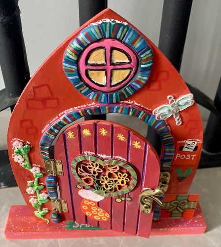Hand painted fairy door - hand-painted,