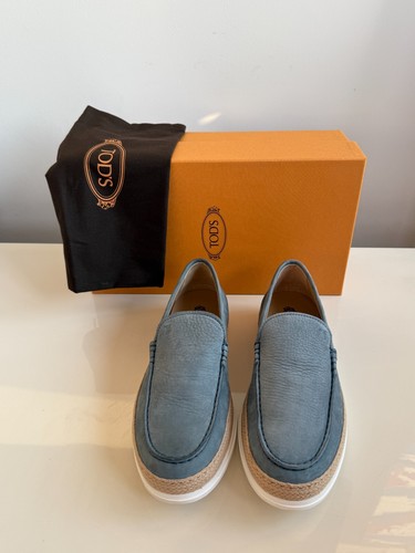 Tods raffia suede espadrilles - raffia,