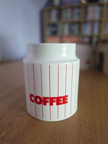 Vintage hornsea coffee jar - vintage,