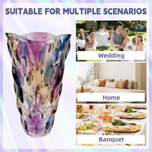 Glass vase for flowers crystal - flowers,
