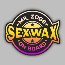Mr. Zogs Sex Wax Sticker 3-Pack 4" Vinyl Decal Skateboard Surfboard Car Laptop
