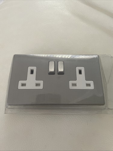 Double socket brushed - double,
