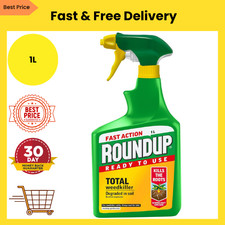 Roundup Fast Action Weedkiller Ready To Use Spray with 20% Extra Free 1 Litre UK