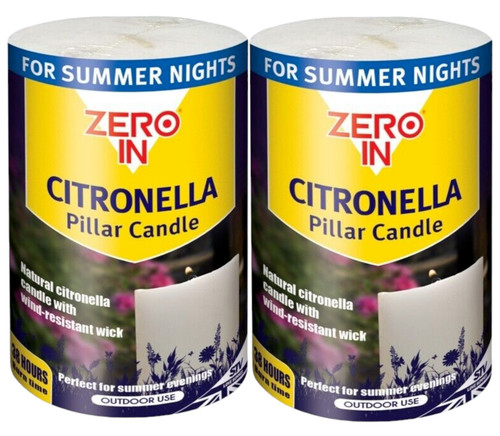 Citronella pillar candle - x,