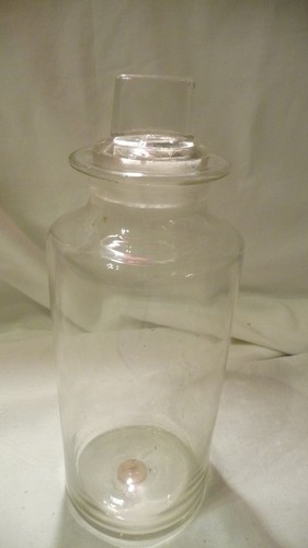 Vintage glass cannister - vintage,