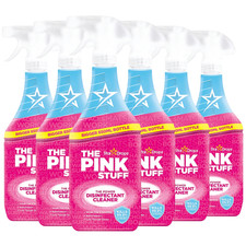 The Pink Stuff Power Disinfectant Cleaner Spray Multi-Purpose Kill Germ 850ml x6
