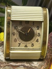 Vintage Westclox Travalarm Wind Up Travel Alarm Clock.  Functions Well.