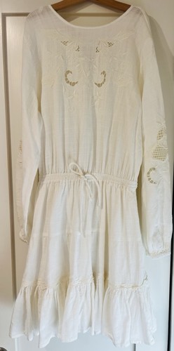 Zara white embroidered floral - embroidered,