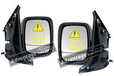 Vauxhall Vivaro Business 2014-On Electric Wing Door Mirrors Black Left & Right
