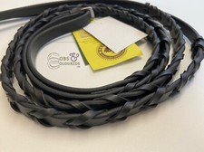 ENGLISH LEATHER LACED REINS IN