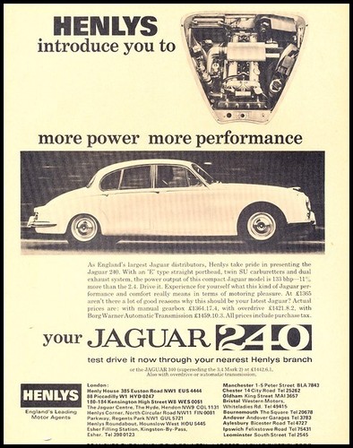 1967 jaguar 240 340 henlys - 1967,