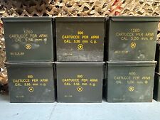 MILITARY ARMY Tall 50 CAL AMMO BOX 5.56 METAL STORAGE CONTAINER TOOL BOX Surplus