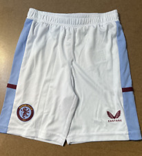 ASTON VILLA - FOOTBALL HOME SHORTS CHILD  (Size 2-3Y)  - NEW NO TAGS