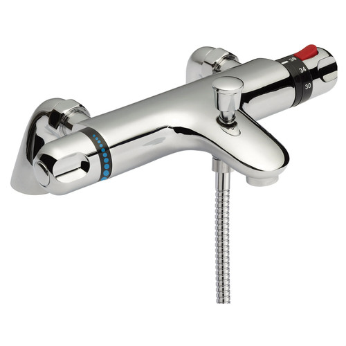 Chrome thermostatic deck - thermostatic,