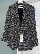 Zara  Black & White Boucle