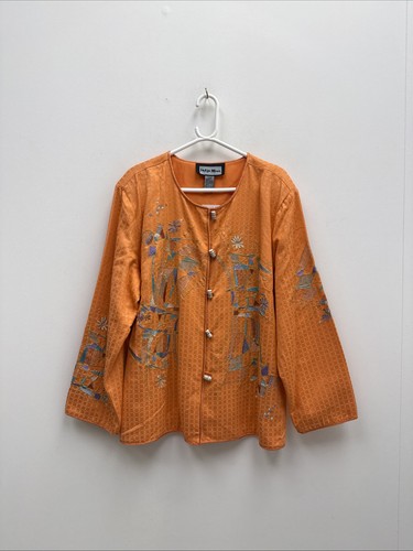 Indigo moon orange patterned - orange,