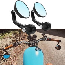 Round Motorcycle 7/8" Rearview