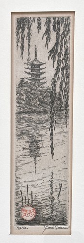James swann etching nara - swann,