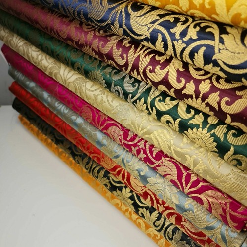 Brocade tulip floral banarasi - brocade,