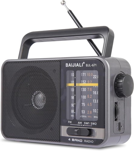 Portable battery radio retro - portable,