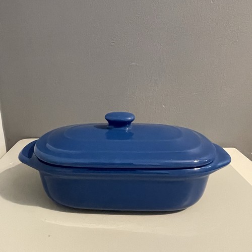 Vintage blue butter dish - vintage,