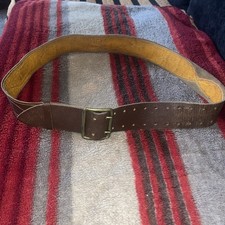 Officer's Leather belt Soviet military uniform Made in USSR 106-116 cm
