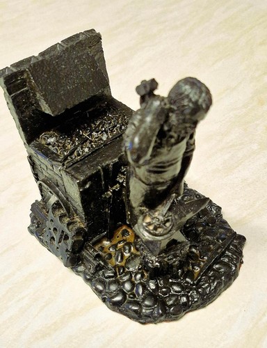 Coal carving blacksmith - carving, of