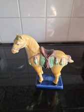 Chinese Dynasty Tang Horse Sancai Glazed Figurine