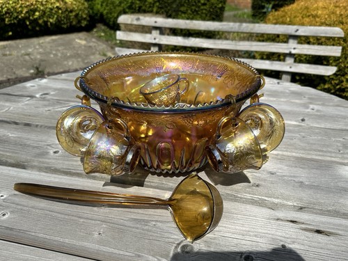 Vintage indiana carnival amber - indiana,