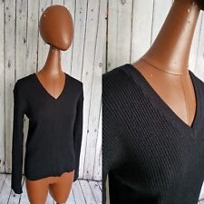 Skinny Rib Jumper Black Acrylic -Medium-  Vintage  Mint Condition 70s/80s CL02s