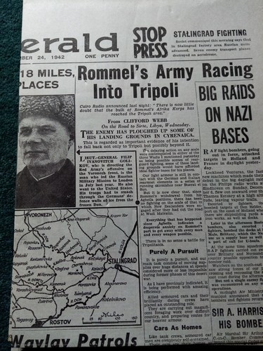 Reproduction ww2 daily herald - daily,