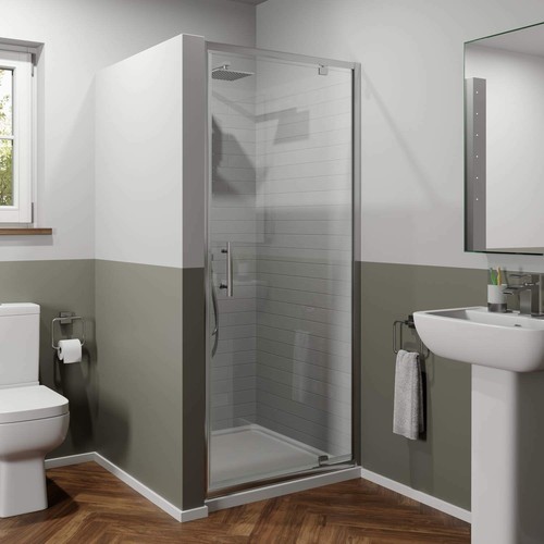 Bathroom bifold pivot shower - bathroom,