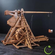 Diy wooden trebuchet model kit - trebuchet,