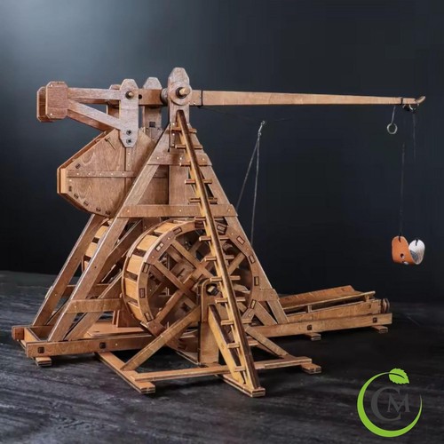 Diy wooden trebuchet model kit - trebuchet,