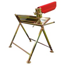 Metal Log Saw Horse Woodworking Folding Compact With Adjustable Chainsaw Clamp