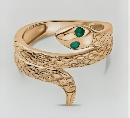 Emerald serpent snake - serpent, in