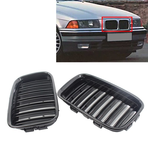 Black front bumper kidney - black,