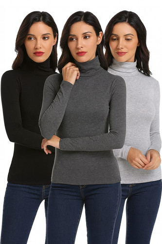 Ladies high neck roll - high,