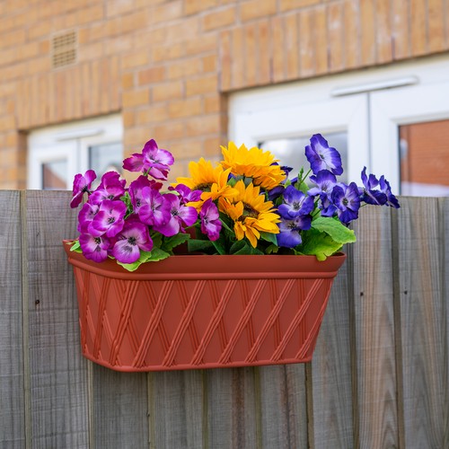 Wall fence planter - planter, trough