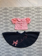 American Girl Doll Mary EllenPoodle Skirt Outfit 