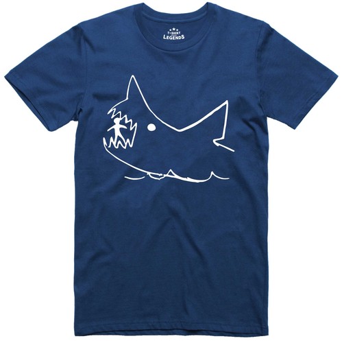 Great white shark - white, new