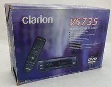 CLARION VS735 IN DASH SINGLE DIN CD DVD MP3 PLAYER OLD SCHOOL CAR AUDIO NEW
