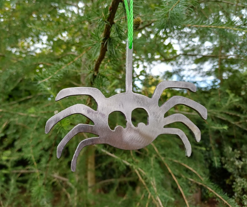 Bare metal spider silhouette - spider,