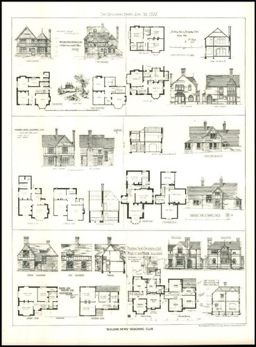 1877 building news - building, designing