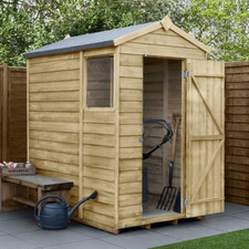 6x4 WOODEN GARDEN SHED APEX